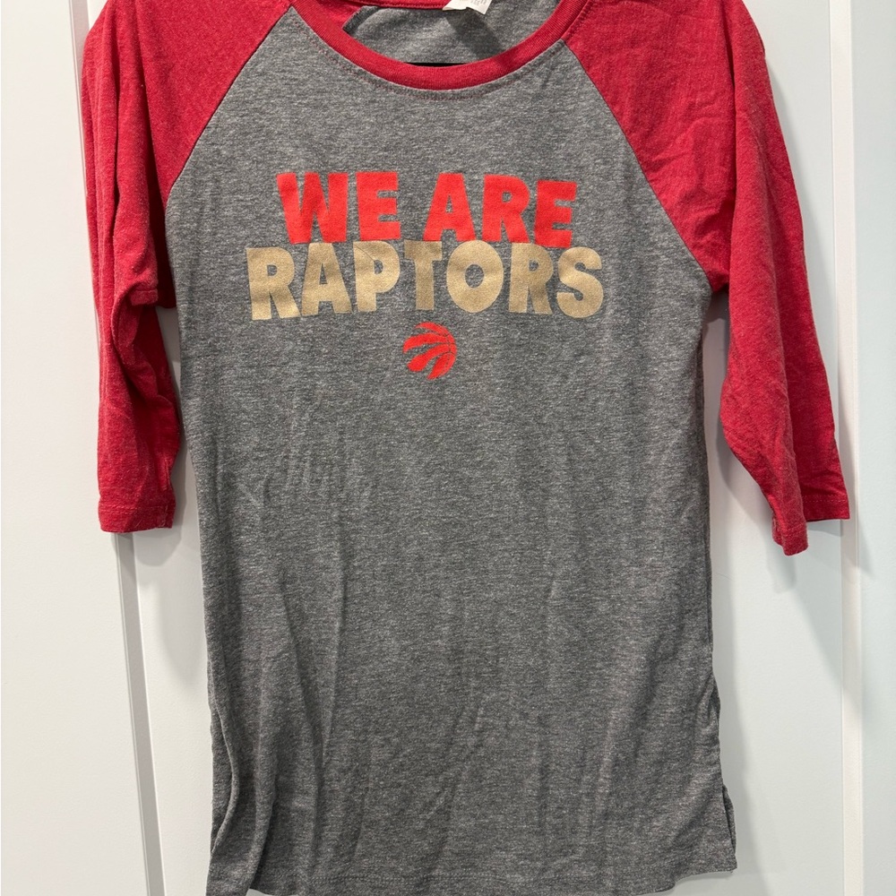 Raptors Raglan Shirt - Red & Gray